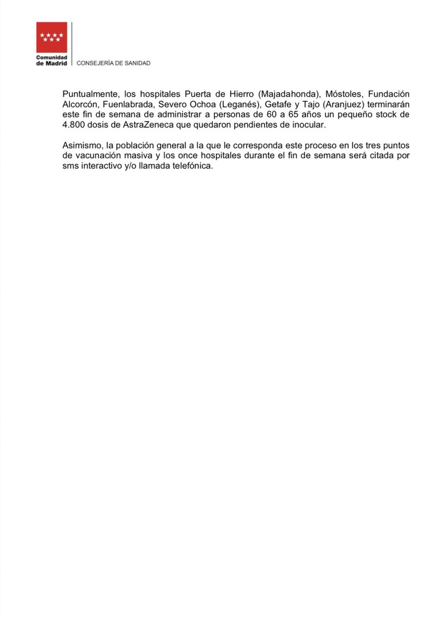 Comunidad de Madrid tweet media