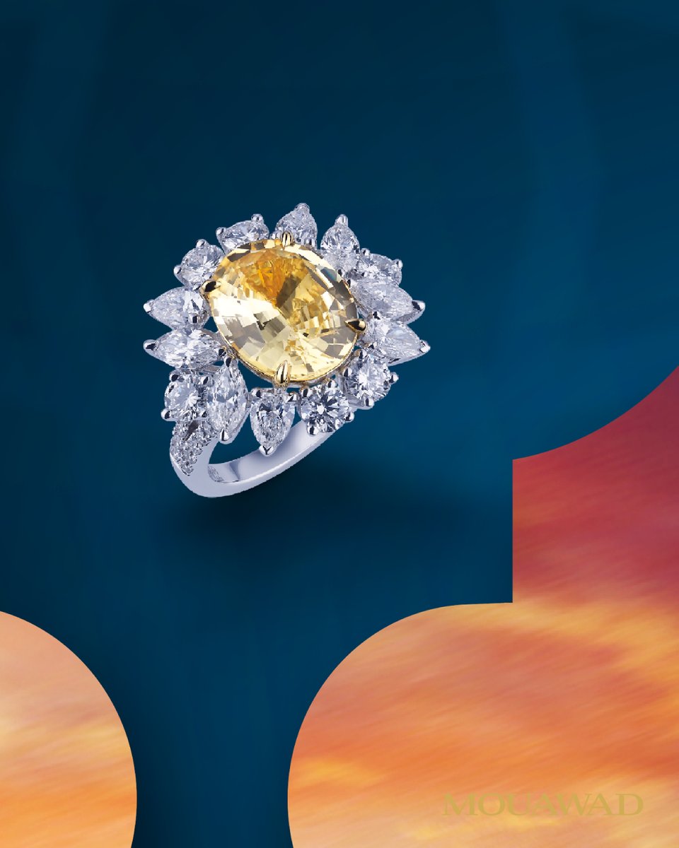 mouawad's tweet photo. The power of unity shines forth. This Mouawad ladies’ ring unites a 5.78 carat yellow sapphire with 3.13 carat of diamond in absolute harmony.

#Mouawad #CraftingTheExtraordinary #YellowDiamond #FancyRing #Harmony
https://t.co/3kZLbtXuMs https://t.co/wsd2UEZH7Z