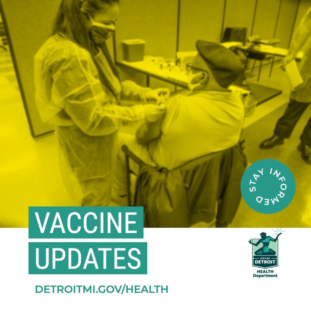 Stay Informed. Get vaccinated.

For the most up to date information on vaccines, go to:
detroitmi.gov/departments/de…