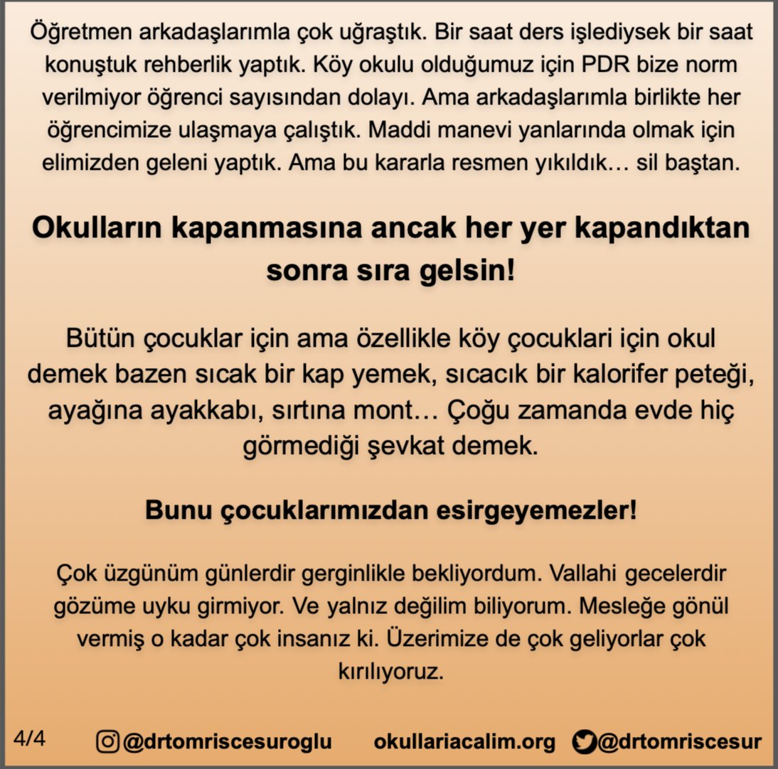 Bir köy öğretmeninin daha sesine kulak verin. İzmir'de bir köydeki çocuklar, kızlar bunu yaşıyorsa diğer bölgelerindekileri hayal edebiliyor musunuz? Köy okullarında zaten en dezavantajlı çocuklar var, onların okullarını neden kapadınız!
#DuyunSesimizi
<a href="/bngsvr/">bunga savira</a>