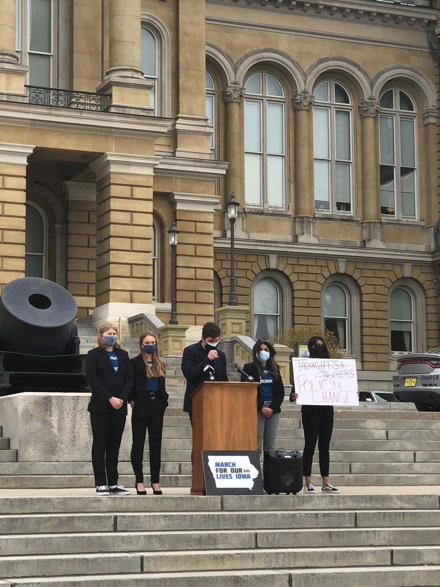 IowaMFOL's tweet image. From yesterday’s press conference... We are disheartened by the unsafe gun and anti-voting legislation that was passed into law this session. We will continue to fight against anti-democratic legislation.