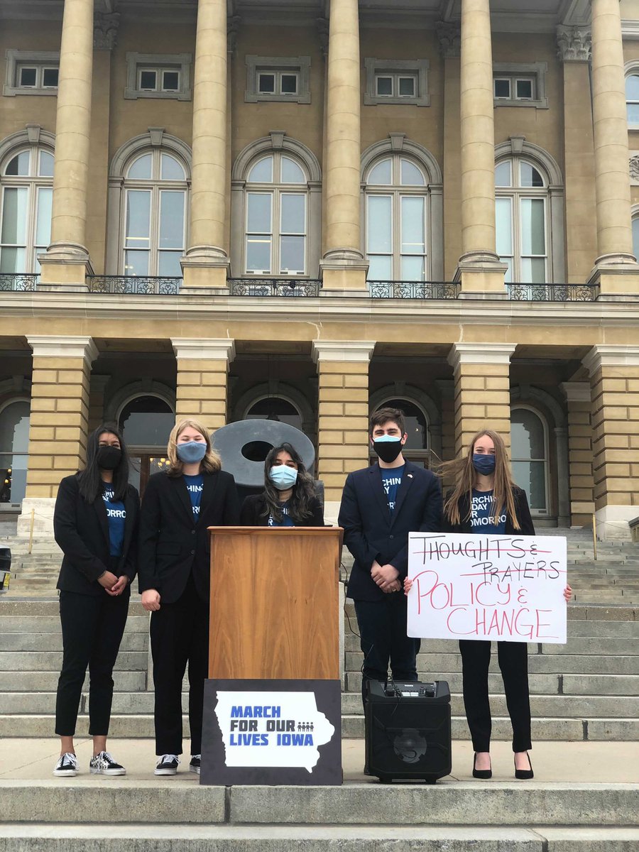 IowaMFOL's tweet image. From yesterday’s press conference... We are disheartened by the unsafe gun and anti-voting legislation that was passed into law this session. We will continue to fight against anti-democratic legislation.