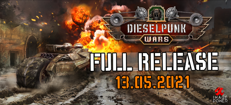 DieselpunkWars's tweet photo. It is official! Full release of our game is coming to Steam on the 13th of May 2021! https://t.co/vqiHTgKYXj