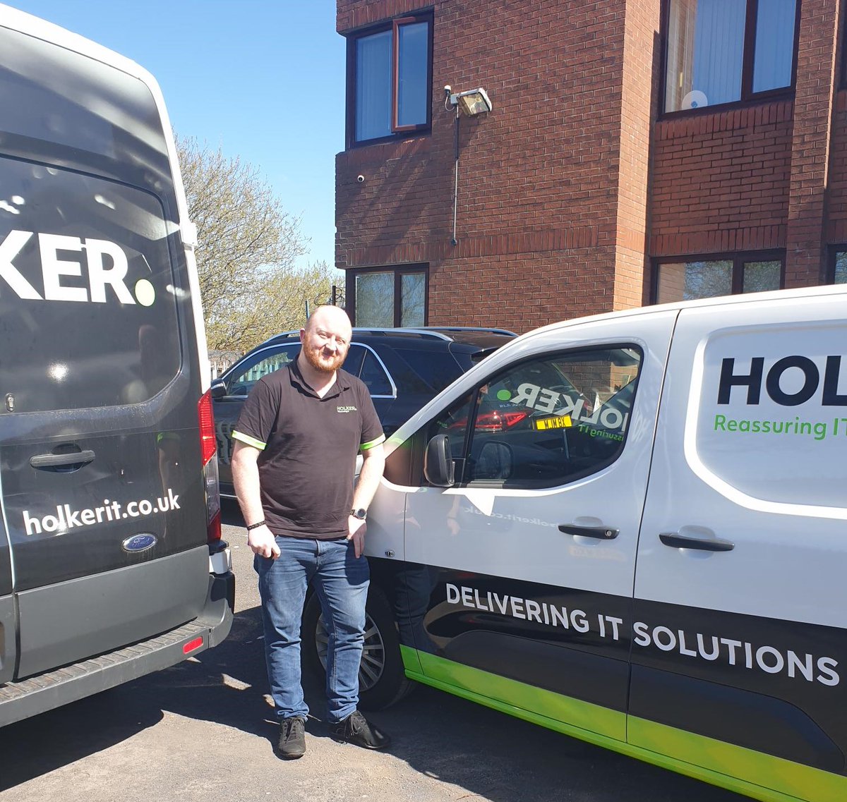 Our field engineer's, are proud to get their HOLKER branded vans today. Keep your eyes peeled for our engineers driving around the North West to local schools and customer sites. Thanks go to <a href="/PendleSigns/">Pendle Signs</a> once again for an excellent job. #ontheroadagain