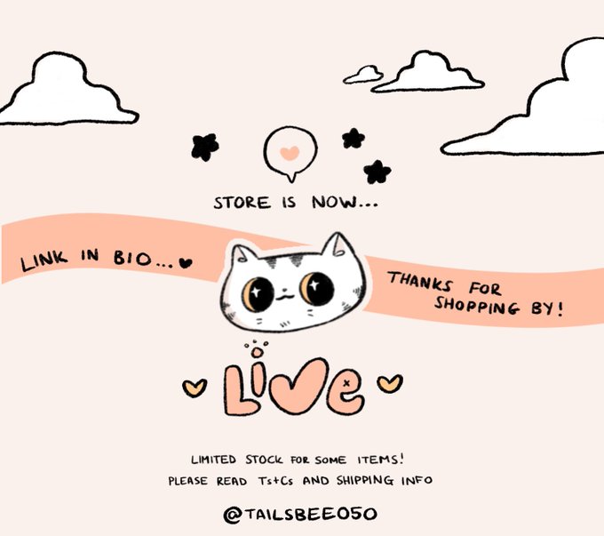 ✨ STORE IS NOW LIVE ✨
(Retweets would be very appreciated 🥺) 

https://t.co/0dpRiJWLL0 