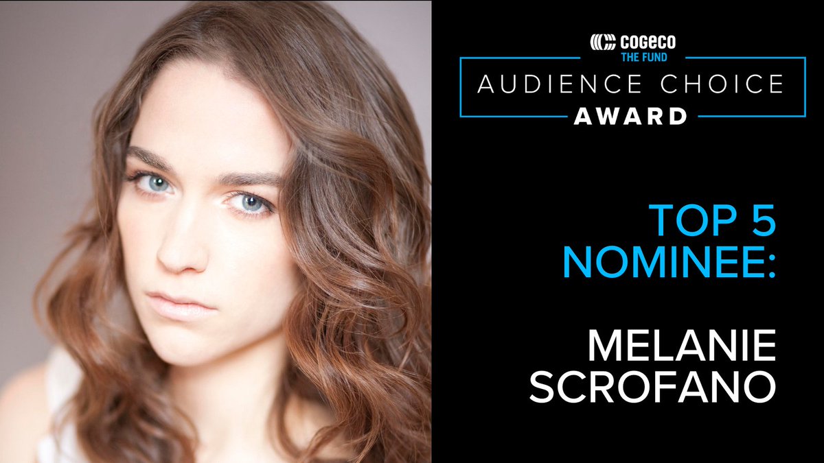 TheCdnAcademy's tweet image. You’ve voted @MelanieScrofano into the top 5 of this year's @cogecofund Audience Choice Award!
 
Perhaps best known for @WynonnaEarp, she has also appeared on other #Cdn shows including #Letterkenny &amp;amp; #BadBlood.
 
Get her into the Top 3 &amp;amp; vote at audiencechoice.ca.