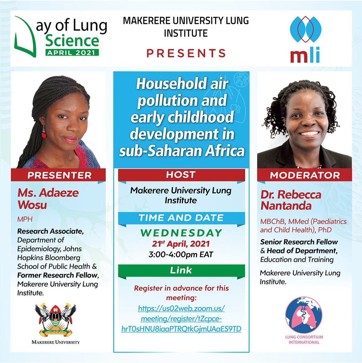 Approx 3 billion people cook &amp; heat their homes using solid fuels. Health effects of this in #children are a cause for concern. <a href="/AdaezeWosu/">Adaeze Wosu</a>    breaks this down for us this Wednesday at the #DOLS. Make a date with us <a href="/brucekirenga/">Bruce Kirenga</a> <a href="/LIGHTonTB/">The LIGHT Consortium</a> <a href="/MinofHealthUG/">Ministry of Health- Uganda</a> <a href="/katswincey/">Katagira Winceslaus</a> <a href="/rnantanda/">Dr Rebecca Nantanda</a>