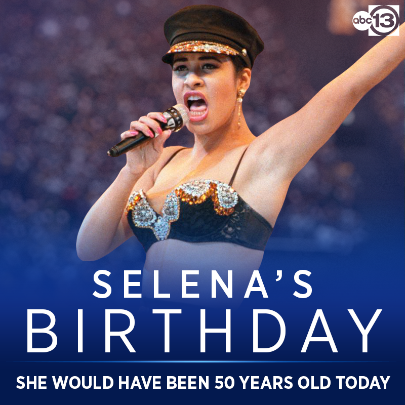 abc13houston's tweet photo. Remembering Selena. Today marks what would have been the legendary Tejano singer’s 50th birthday. 💜 Selena fans, What your favorite album? Share your best memories. https://t.co/PKguWYgUvD