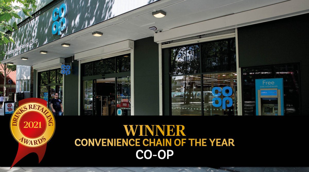 AaronNewson10's tweet photo. Some good news 🙌 @coopuk has been named winner ‘Convenience Chain of the Year’ at this year’s @DrinksRetailing Awards. 🏆

It’s the third year they have won the title, go Co-op!
https://t.co/XONz8E7U8W https://t.co/gCPNlYRR1U