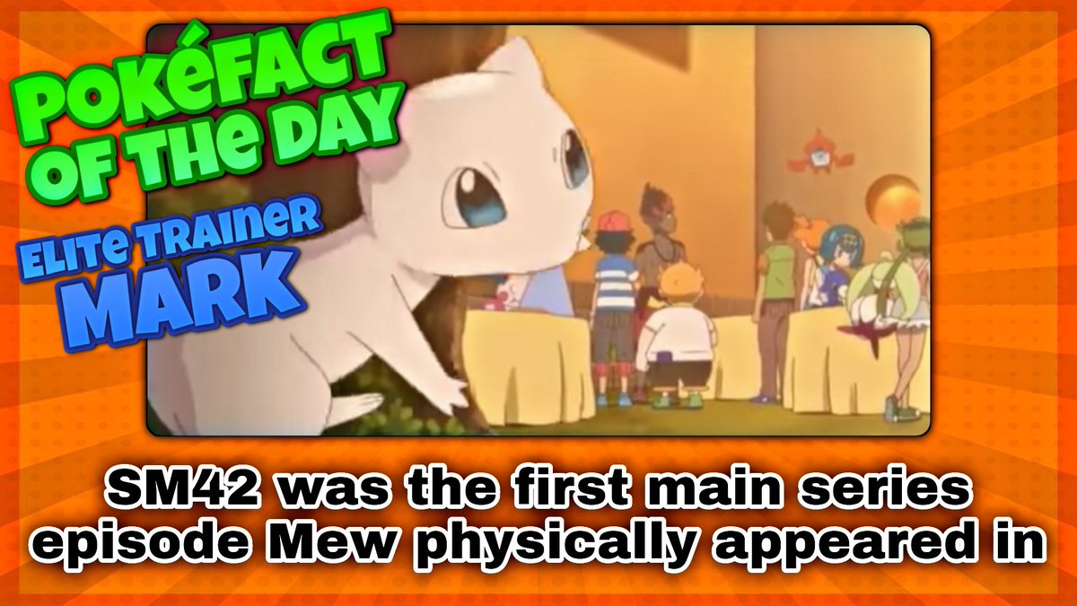 The first Mythical Pokémon was Mew, but it was far from the first ever Mythical Pokémon to appear in the anime.In fact, SM42 "Alola, Kanto!" was the first episode that Mew ever physically appeared in the anime!  #anipoke