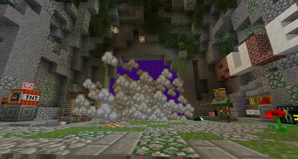 STRIFE_mcserver's tweet image. 【新アイテム】スモークグレネードとか作れないんでしょとか煽られたのでスモークグレネード実装しました！