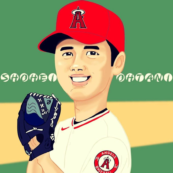 大谷 翔平 イラスト 大谷翔平 イラスト