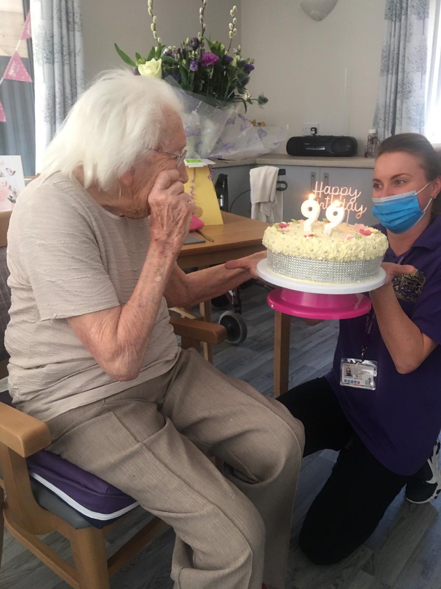 StocksHall's tweet photo. 🎂 Happy 99th Birthday Edna 🎂
From everyone at #StocksHall #Ormskirk, we would like to wish the happiest 99th birthday to the much loved Edna for yesterday 💖 She was up dancing with her friends and staff all day, including Home Manager Gel! https://t.co/G3552ZlKFS