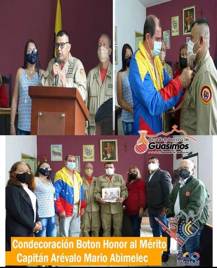 Con un llamado a la unidad en lucha incansable por el pueblo así el Capitán <a href="/abimelec57/">Abimelec Arevalo</a> dió un patriótico discurso en la alcaldía de Guasimos como orador de orden en la conmemoración del XII aniversario de la @Milicia_B1