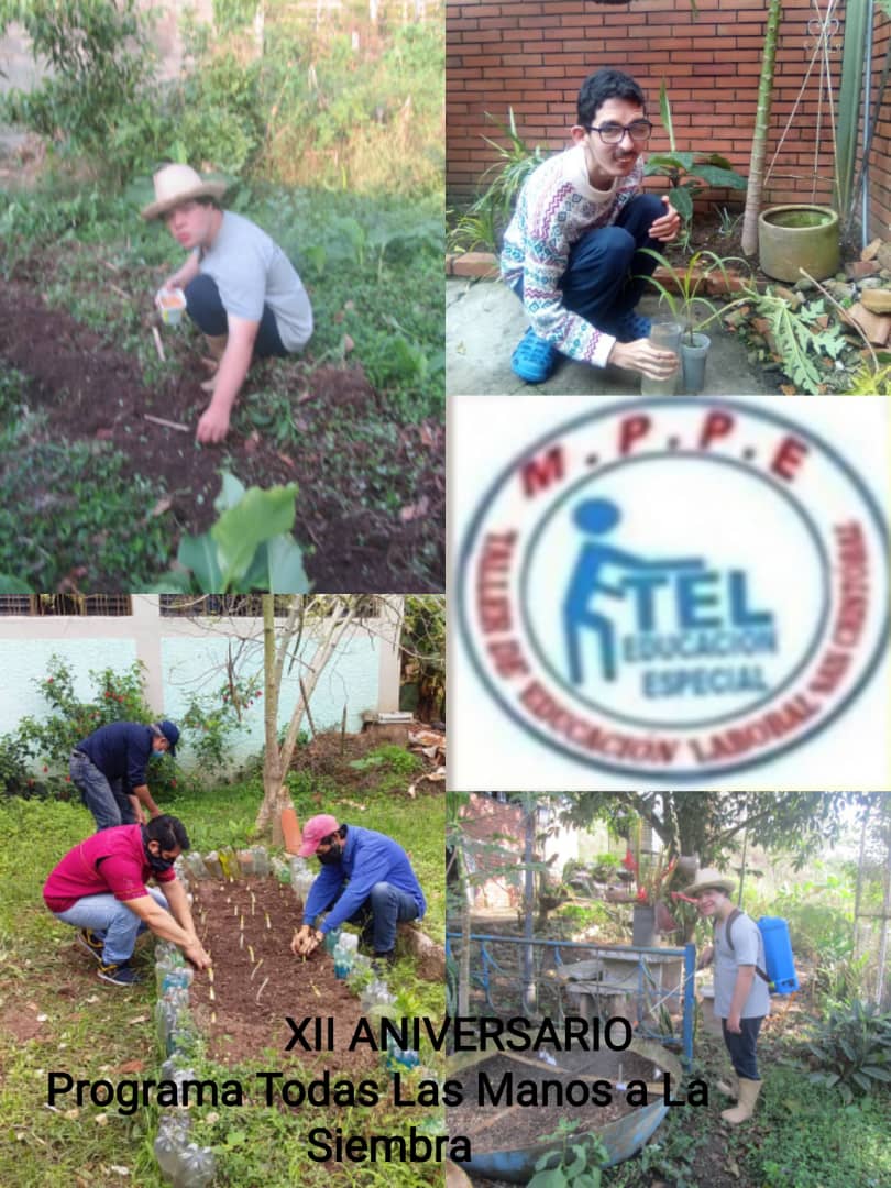 Desde el <a href="/tallerlaboralsc/">TALLER LABORAL SC. * Ser Diferente es Algo Comun</a> celebramos y seguimos apoyando desde la escuela y los hogares de nuestros jóvenes el <a href="/PTMSNACIONAL/">Programa Todas las Manos a la Siembra</a> en su XII Aniversario <a href="/charlychaves/">Charly Rojas Chaves</a> <a href="/EeTachira/">Especial Tachira</a> <a href="/Div_Ini_Pri_Esp/">Divi. de Niños y Niñas ZET</a> <a href="/especialmppe/">Dir. General de Educ. Especial</a> @ZonaEducTachira <a href="/ManjarrezJoanna/">JKMC</a>