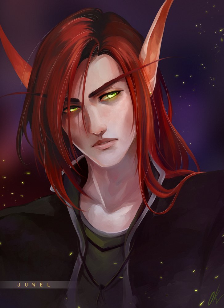 female blood elf red hair