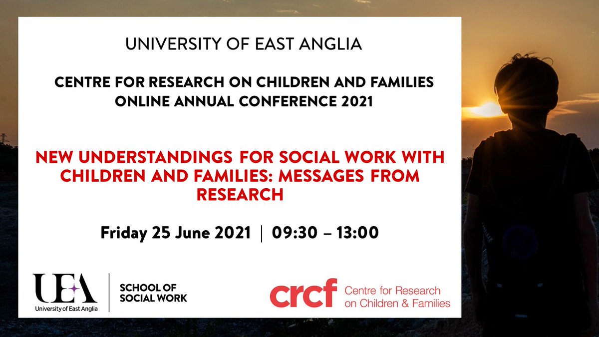 CRCF (@crcf1) on Twitter photo We are thrilled to announce that we will be hosting our annual CRCF conference, online, on Friday 25 June 2021. Researchers from CRCF will showcase recent findings from an exciting & diverse range of studies. Find out more here: bit.ly/2OT4n3o <a href="/swkuea/">UEA Social Work</a> <a href="/SociologyUea/">UEA Sociology</a> We are thrilled to announce that we will be hosting our annual CRCF conference, online, on Friday 25 June 2021. Researchers from CRCF will showcase recent findings from an exciting & diverse range of studies. Find out more here: bit.ly/2OT4n3o <a href="/swkuea/">UEA Social Work</a> <a href="/SociologyUea/">UEA Sociology</a>