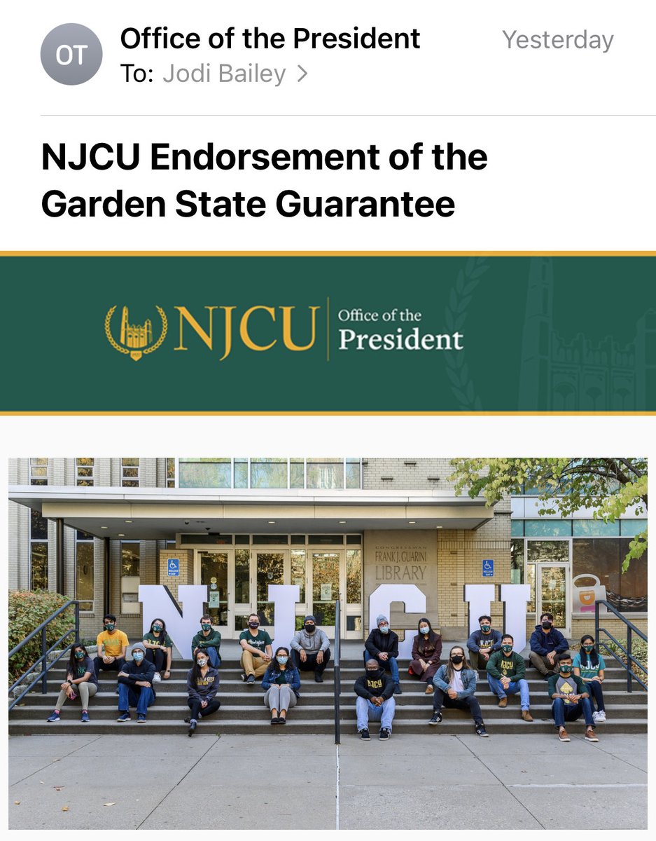 Jodi Bailey (@jodilbailey) on Twitter photo Proud to work at a university that puts ALL students first. Thank you Gov. Murphy for advocating for our community. <a href="/NJCUniversity/">New Jersey City University</a> <a href="/HACUNews/">HACU</a> <a href="/GovMurphy/">Governor Phil Murphy</a> <a href="/NJCUPresident/">Andrés Acebo</a> Proud to work at a university that puts ALL students first. Thank you Gov. Murphy for advocating for our community. <a href="/NJCUniversity/">New Jersey City University</a> <a href="/HACUNews/">HACU</a> <a href="/GovMurphy/">Governor Phil Murphy</a> <a href="/NJCUPresident/">Andrés Acebo</a>