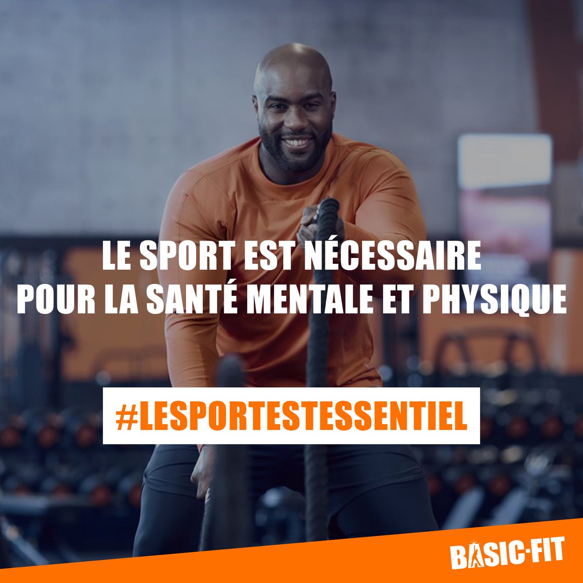 BasicFitFr's tweet photo. Pour nous, #LeSportEstEssentiel, réouvrez nos activités, réouvrez nos salles !
@EmmanuelMacron @JeanCASTEX 
Soutenez le mouvement et envoyez vos témoignages au gouvernement. https://t.co/5kUAo0E07A