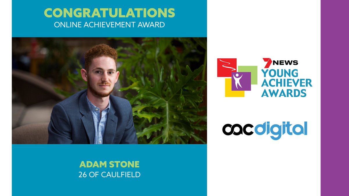7NEWS Young Achiever Awards VIC (@vic_yaawards) on Twitter photo π Congratulations to Adam Stone, the winner of the <a href="/oacdigital/">oacdigital</a> Online Achievement Award!
#VICYAA π Congratulations to Adam Stone, the winner of the <a href="/oacdigital/">oacdigital</a> Online Achievement Award!
#VICYAA