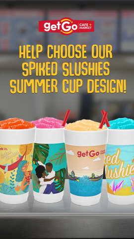 PGHArtsCouncil's tweet photo. GetGo Café and Market is hosting a voting campaign for a new artist design to their Spiked Slushies this summer! Thanks GetGo, for supporting the arts with this campaign and for donating $5,000 to the Arts Council to support PGH artists. Voting ends 4/25: https://t.co/3AiOUml4oQ https://t.co/Wjez21UlGQ