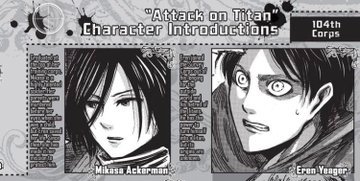 As you know Eren and Mikasa are main characters from anime Attack on Titan