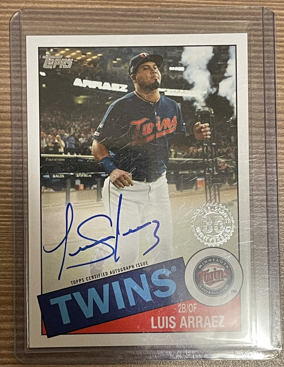tlschwerz's tweet image. Let’s do another one. Luis Arraez was a hero for the #MNTwins yesterday and is off to a hot start. I wrote about it here: twinsdaily.com/_/minnesota-tw…

RT for entry to win this @Topps autograph. Must be following to win.