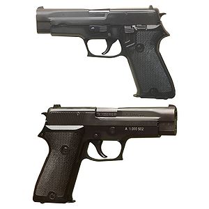 f23: higher ranks use the pistol p220 aka pistol 75