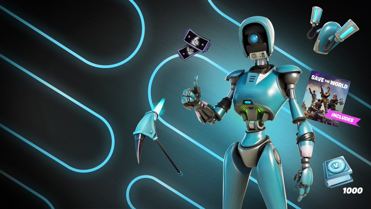 The Robo-Ray Pack is now available for 15.99 USD! #Fortnite