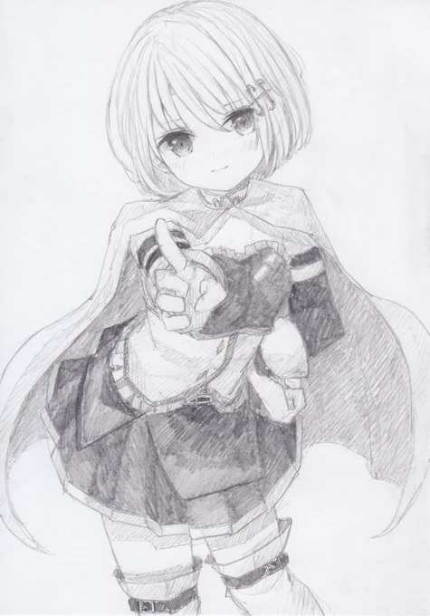 シャーペンで描きました。
魔法少女まどか☆マギカより、美樹さやかです 