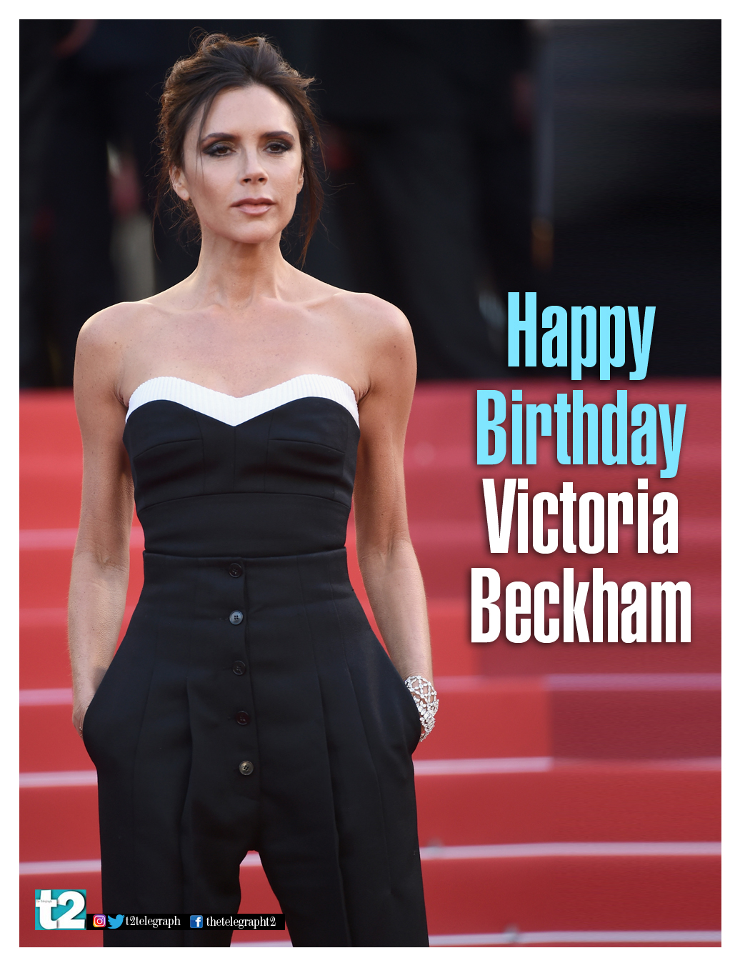 Former Spice Girl. Glam style diva. One half of a super couple. Happy birthday Victoria Beckham. 