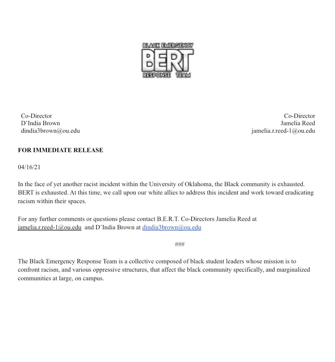 BERT tweet media