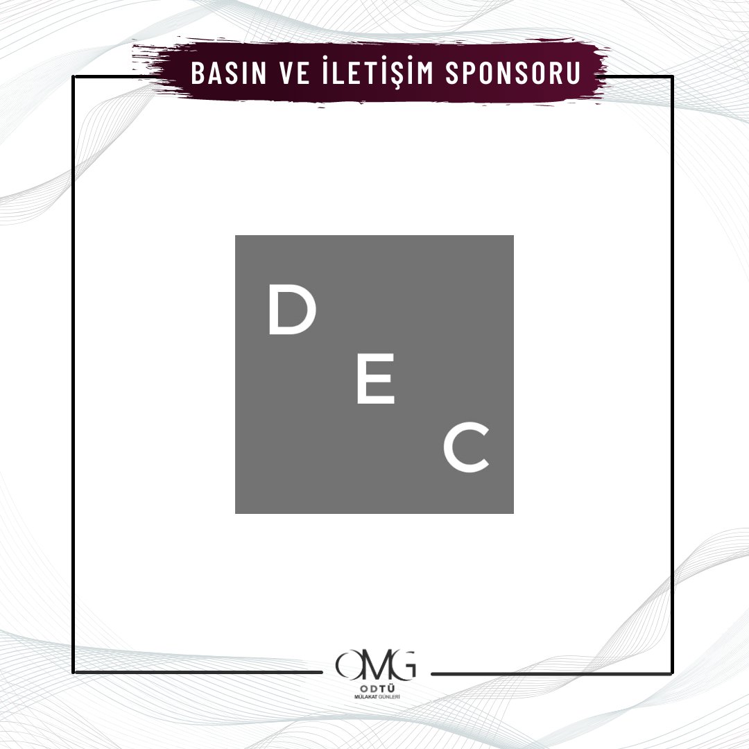 ODTÜ Mülakat Günleri’ne katkılarından dolayı basın ve iletişim sponsorlarımıza teşekkür ederiz!

#odtumulakatgunleri #omg2021