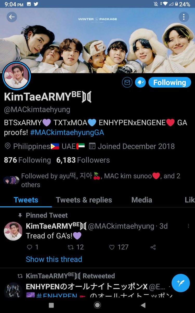 grnm_a's tweet photo. @MACkimtaehyung #MACkimtaehyungGA @BTS_twt https://t.co/91vXlkGk0v