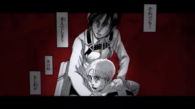 Fun fact :Panel from ch 123 was in volume trailer for ending. Mikasa asked herself if she answer different that day maybe that would change something