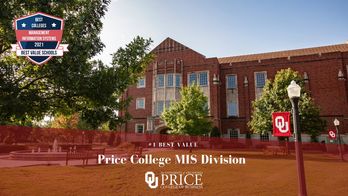 Congrats to our MIS division, which is ranked No. 1 for best value by Best Value Schools for 2021! Read more at: bit.ly/3e5m0Wl #DoMoreSooner #PurposeofPrice
