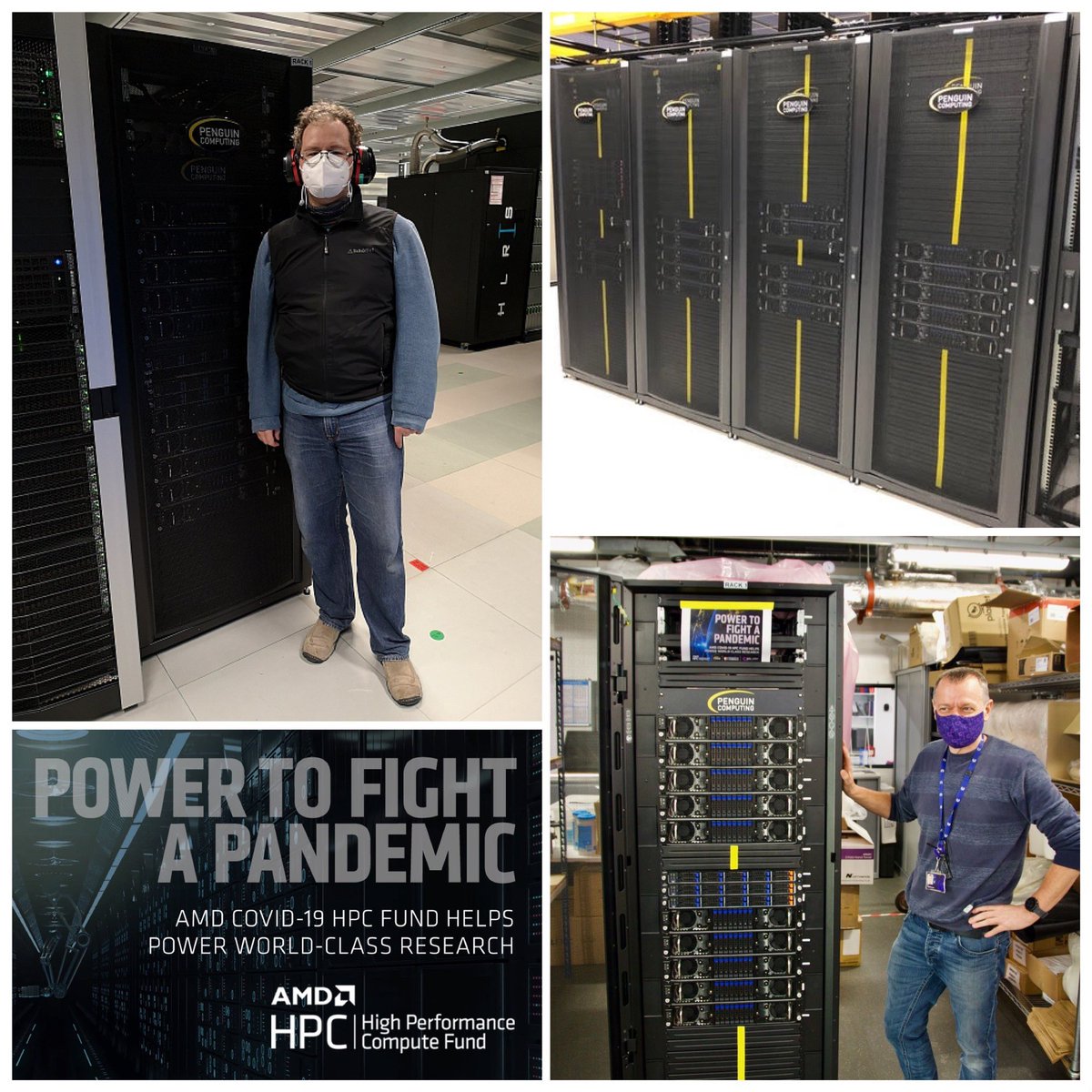 This week marks the one year anniversary of the @amd HPC COVID-19 fund.  Happy to report 12 petaflops of supercomputing power now in the hands of over 20 universities and institutions doing world-class research.  Thanks to all the scientists that are doing just amazing work!!