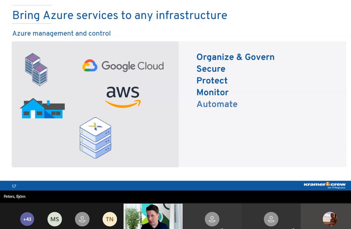 Vielen Dank <a href="/SQL_aus_HH/">Bjoern Peters</a> für deine #GlobalAzureNEWS Session zu #AzureArc. 
Und für die Vorstellung von <a href="/AzureMeetupHH/">Azure Meetup Hamburg</a> . #GlobalAzure
