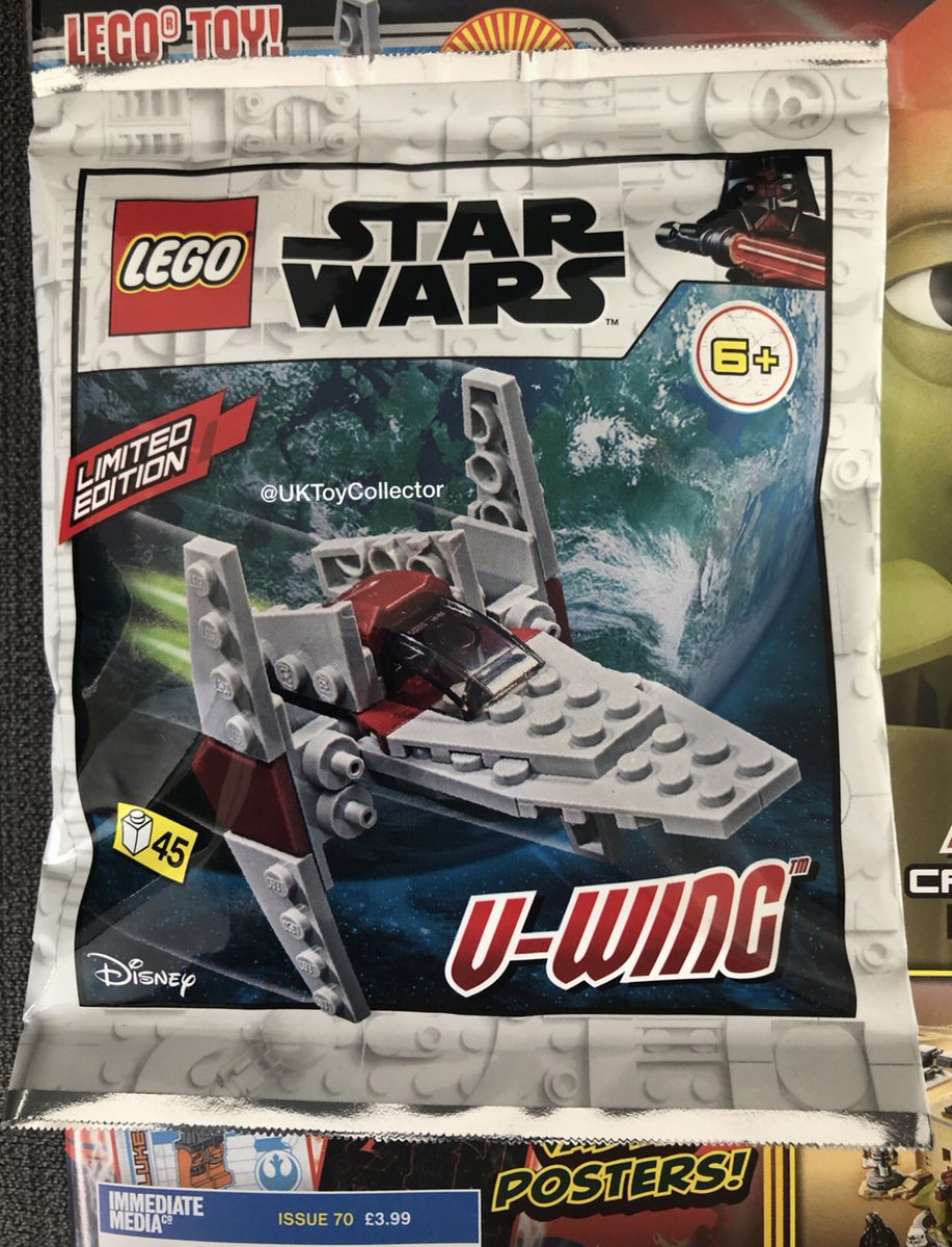 UKToyCollector's tweet photo. OUT NOW!! Issue 70 of the #LegoStarWars Comic by @immediate_media and an @Asda competition cover variant 😃👍🏻
With an awesome #VWing Kit
Next month: An epic #ImperialTieBomber kit
#LegoStarWarsComic
#StarWars https://t.co/QLEnxm7fX7
