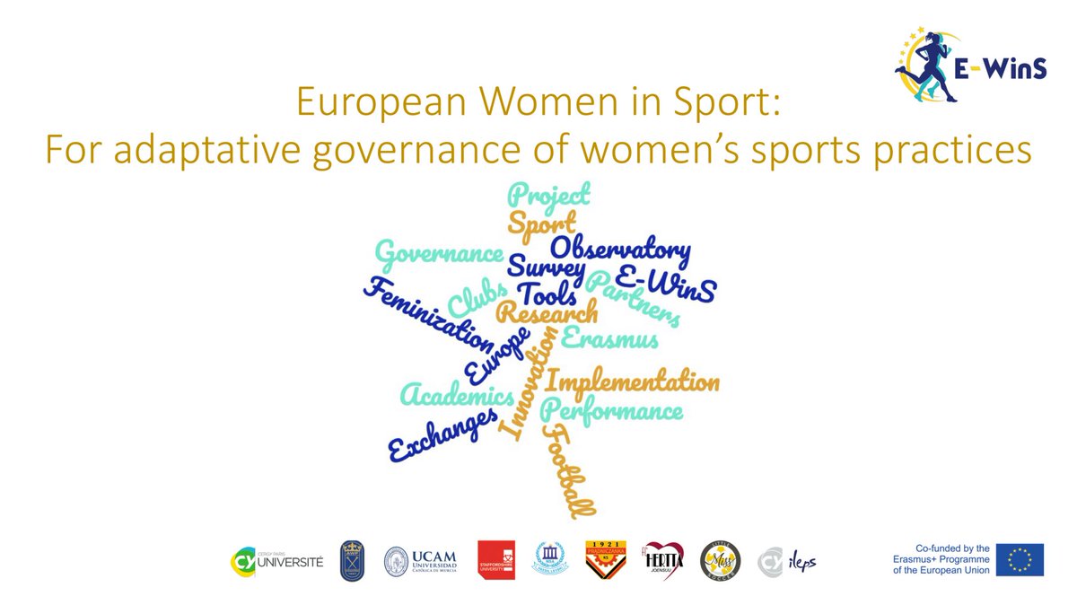 EWinSProject's tweet photo. E-WinS is a collaborative partnership funded by the Sport action of the @EUErasmusPlus involving 9 partners. 
This 3 year project aims to bring a better visibility to women in sport and to raise awareness of the importance of the place of women in sport practices and governance. https://t.co/3kQzga6QLg