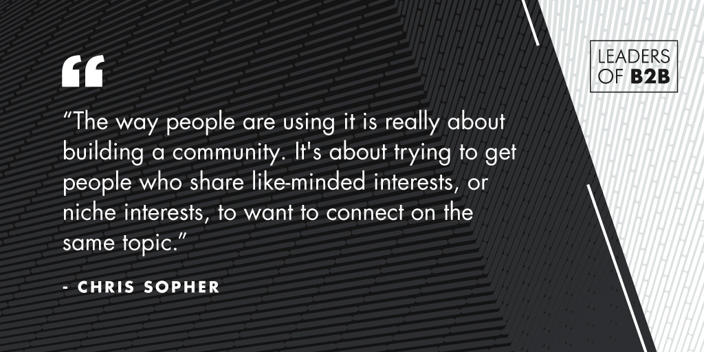 <a href="/cksopher/">Christopher Sopher</a>, CEO and Founder of <a href="/WhereByUs/">WhereBy.Us</a> and <a href="/tryletterhead/">Letterhead</a>, brings up the importance of building a community around your vision. Businesses and nonprofits can all benefit from having a community behind them, a loyal, engaged group who’s got their back. Learn more on the podcast.