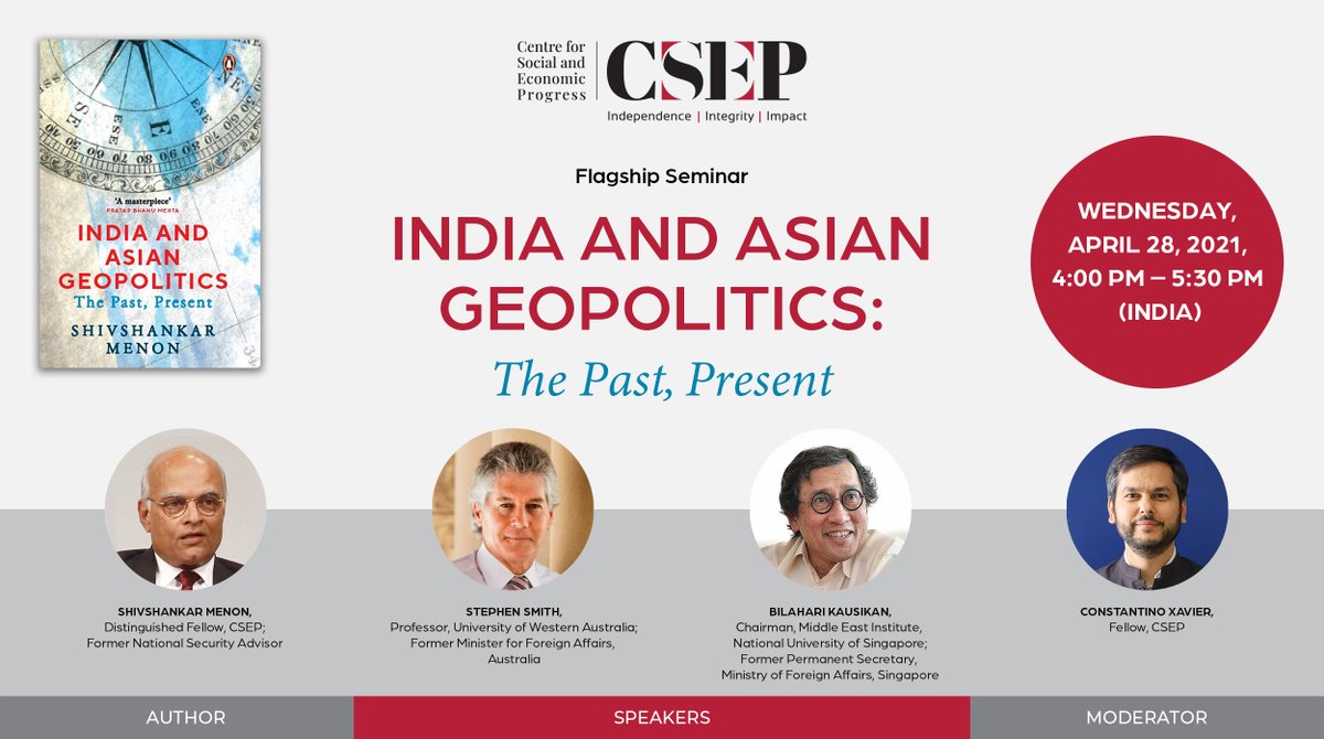 CSEP_Org's tweet photo. Is there a geopolitical case for an India that is increasingly and positively engaged in both Asia and the broader world in pursuit of a pluralistic, open, and inclusive world order?
Join @ShivshankaMenon as he discusses at our #FlagshipSeminar: https://t.co/VfvlGsjlqt https://t.co/UD5d6WWIlr