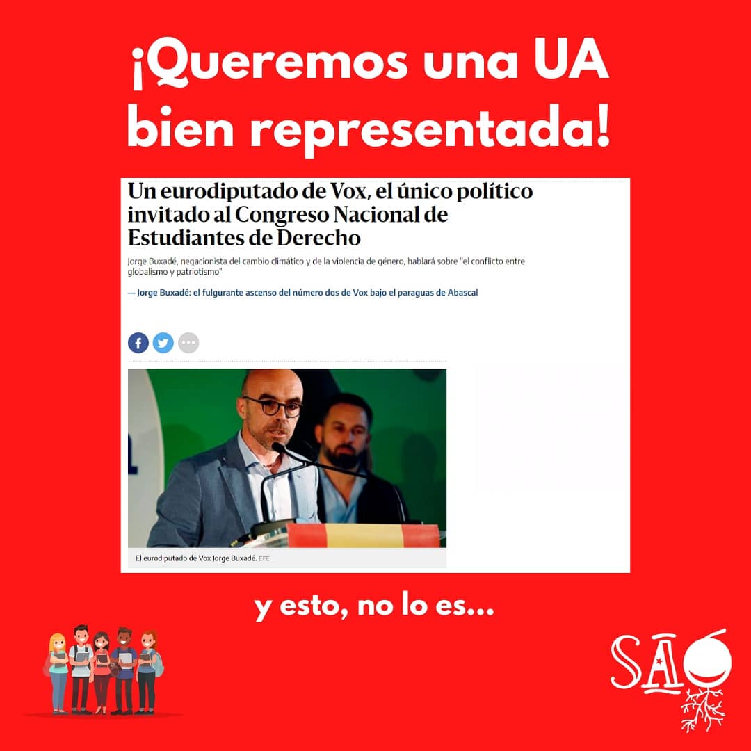 SAO_UAlicante's tweet photo. Este año la @UA_Universidad ha tenido la oportunidad de acoger el Congreso Nacional de Estudian de Derecho (CONEDE), siendo organizado por el @CEUA_ y Alternativa Universita https://t.co/oBgmomBwzG