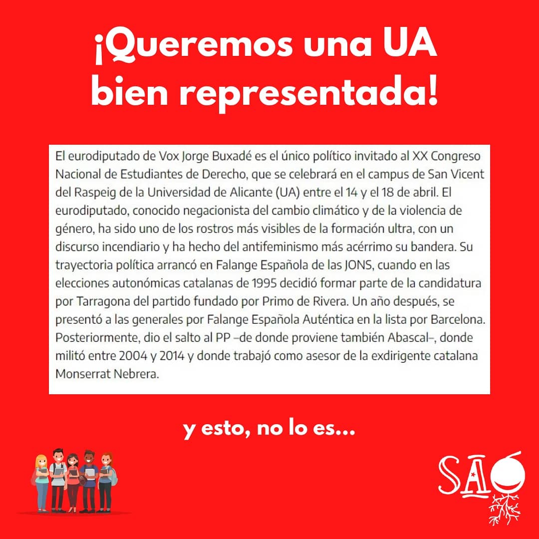 SAO_UAlicante's tweet photo. Este año la @UA_Universidad ha tenido la oportunidad de acoger el Congreso Nacional de Estudian de Derecho (CONEDE), siendo organizado por el @CEUA_ y Alternativa Universita https://t.co/oBgmomBwzG