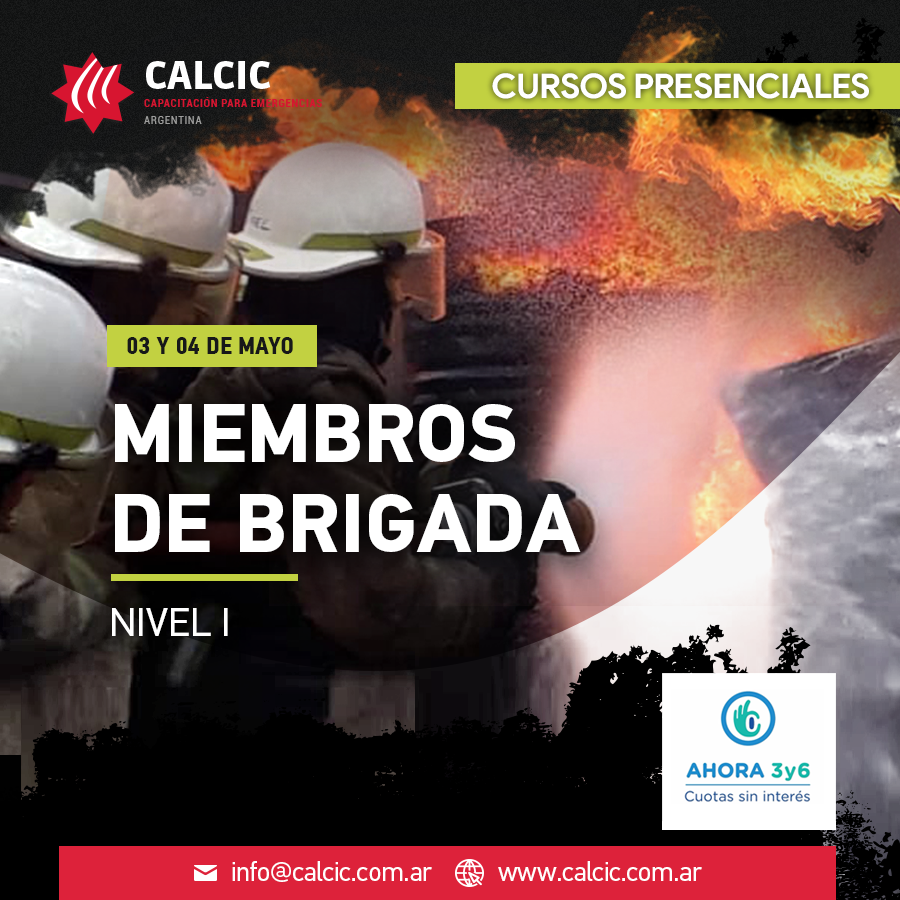 CALCICsa's tweet photo. CURSOS PRESENCIALES MAYO 2021

No pierdas tu oportunidad, los cupos son limitados.
 
Miembros de Brigada - Nivel I
Miembros de Brigada - Nivel II
NFPA 1041 Fire Instructor I con acreditación Pro Board

Consultas e inscripciones: https://t.co/9IBVspJT4s

#calcic #incendio #fuego https://t.co/jPz1ntDvgo