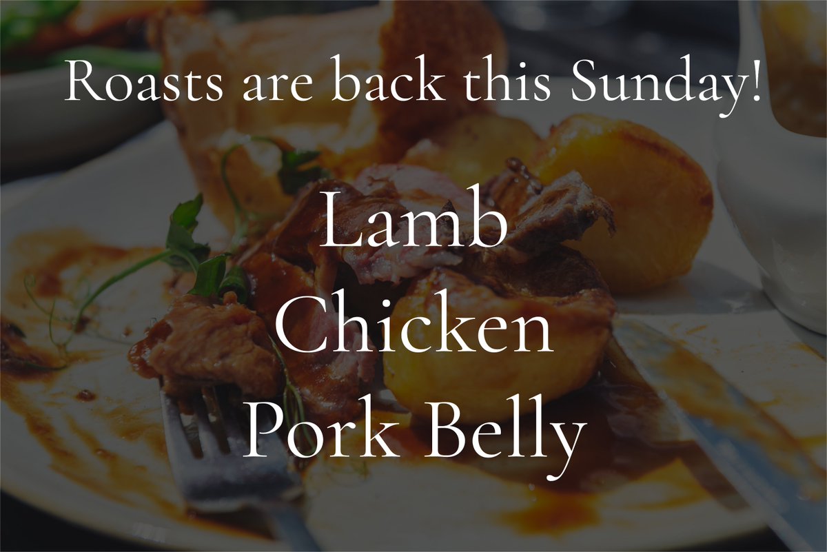 RedLionUB's tweet photo. Roast alert! This Sunday will see the return of our delicious roast dinners. Choices of lamb, chicken, or pork belly will be available. Book your table now to not disappoint! #aldworth #upperbasildon https://t.co/9MTaAKvKFb