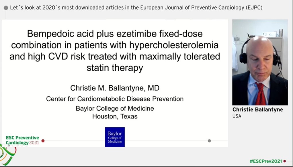 vass_vassiliou's tweet photo. EJPC most downloaded articles...@m_piepoli Bempedoic acid w ezetimibe in high CVD risk. What we learned? Incremental LDL change was seen at 12 weeks. so aiming for even lower LDL, now we have another weapon! #cardioed #epeeps @Lpa_Doc @ProfKausikRay @DrMarthaGulati @purviparwani https://t.co/yPv3X3VDQI