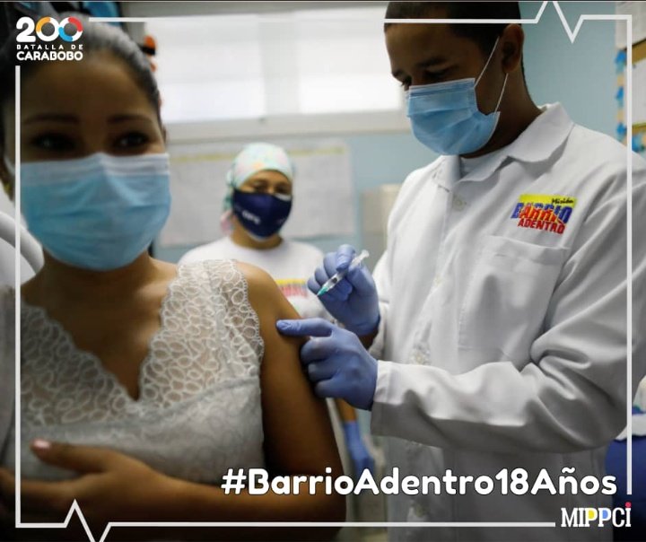 SAMH_VZLA's tweet photo. #16Abr |🇻🇪📢 
.#BarrioAdentro18Años

Médicos venezolanos y cubanos garantizan la Misión Barrio Adentro,  atención al pueblo.
Vamos a cumplir con las medidas de bioseguridad.

Sabemos cómo hacerlo.
¡Cuidémonos! https://t.co/JegIp8btae