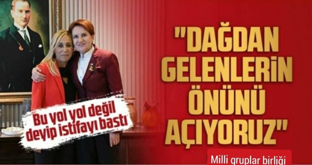 İyi Partinin kendisine vermiş olduğu Genel Başkan Yardımcılığı görevini 
Dağdan gelenlerin önünü açıyoruz diyerek istifa etmesi..

#MuhalefetinSkandalları
#HükümetMilletininYanında