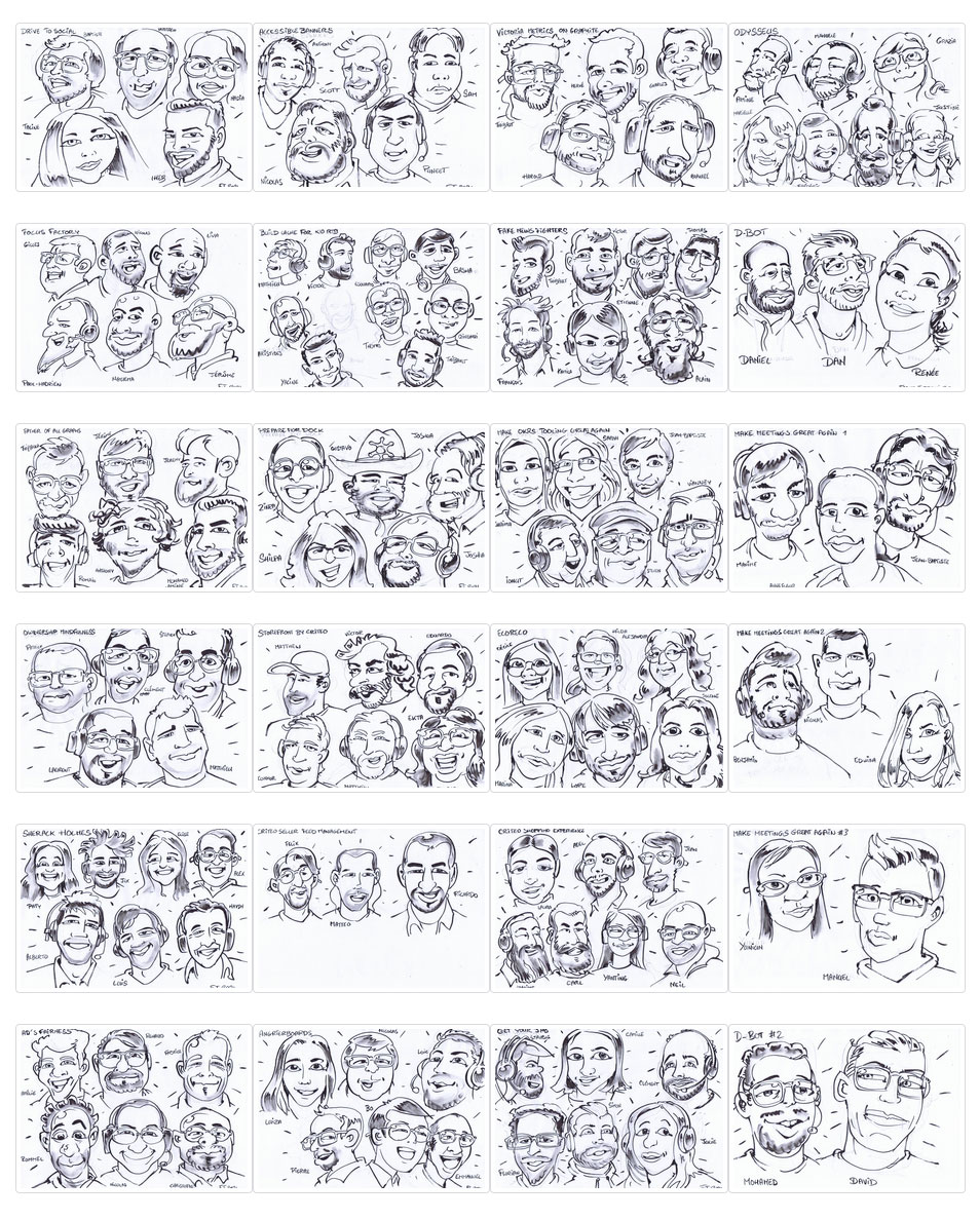 #cartoon #portrait #caricatures #videoconference #visioconference